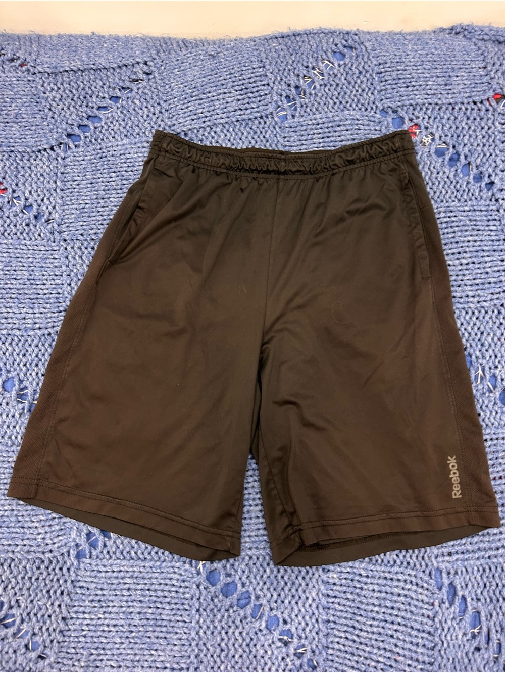Reebok Men's Black Athletic Training Shorts